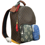 LOUIS VUITTON MONOGRAM CANVAS DOUBLE POCKETS BACKPACK M56851