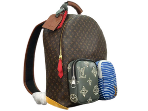 LOUIS VUITTON MONOGRAM CANVAS DOUBLE POCKETS BACKPACK M56851