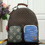 LOUIS VUITTON MONOGRAM CANVAS DOUBLE POCKETS BACKPACK M56851