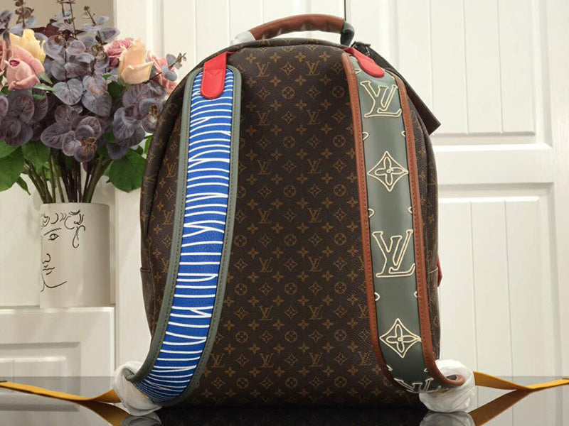 LOUIS VUITTON MONOGRAM CANVAS DOUBLE POCKETS BACKPACK M56851