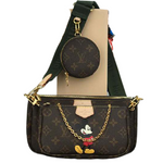 LOUIS VUITTON MONOGRAM CANVAS MULTI POCHETTE ACCESSOIRES WITH MICKEY