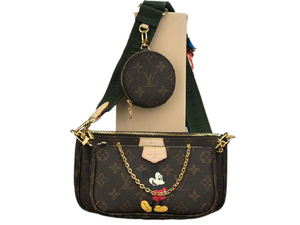 LOUIS VUITTON MONOGRAM CANVAS MULTI POCHETTE ACCESSOIRES WITH MICKEY