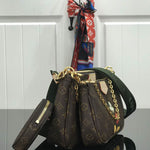 LOUIS VUITTON MONOGRAM CANVAS MULTI POCHETTE ACCESSOIRES WITH MICKEY