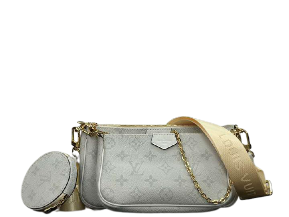 LOUIS VUITTON MONOGRAM CANVAS WHITE MULTI POCHETTE ACCESSOIRES