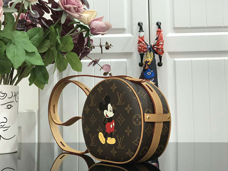 LOUIS VUITTON MONOGRAM CANVAS BOÎTE CHAPEAU SOUPLE PM WITH MICKEY