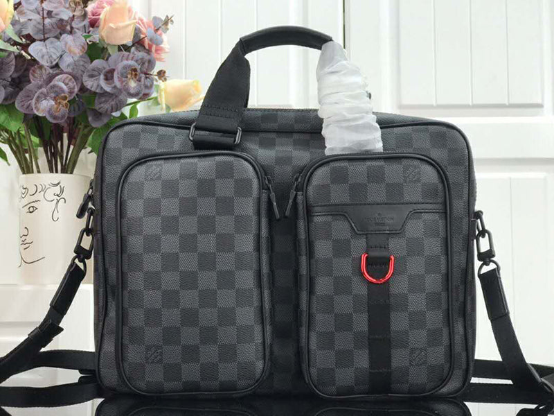 LOUIS VUITTON DAMIER GRAPHITE CANVAS UTILITY BRIEFCASE N40278