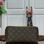 LOUIS VUITTON MONOGRAM CANVAS AND MONOGRAM REVERSE CANVAS HOBO DAUPHINE MM