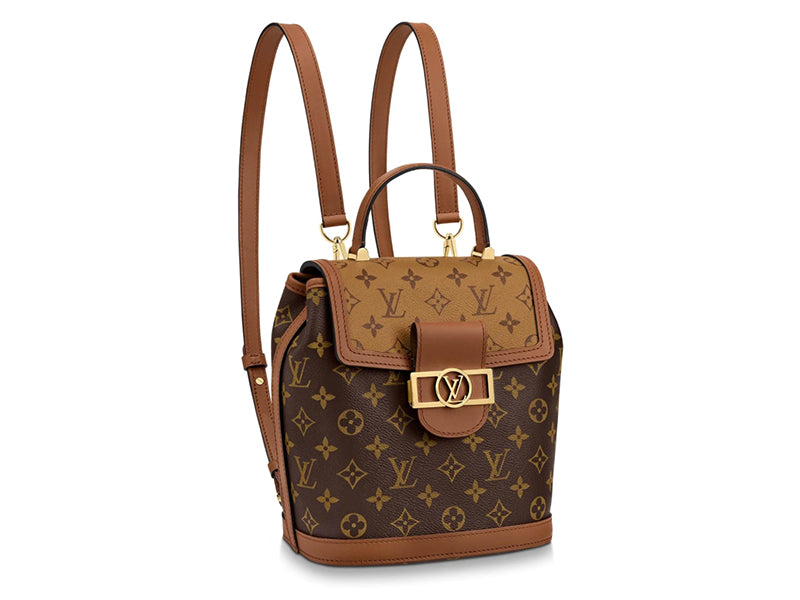 LOUIS VUITTON MONOGRAM CANVAS AND MONOGRAM REVERSE CANVAS DAUPHINE BACKPACK PM