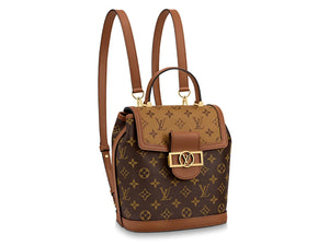 LOUIS VUITTON MONOGRAM CANVAS AND MONOGRAM REVERSE CANVAS DAUPHINE BACKPACK PM