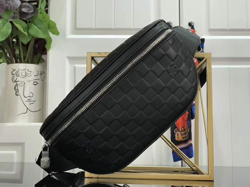 LOUIS VUITTON DAMIER INFINI LEATHER CAMPUS BUMBAG ONYX