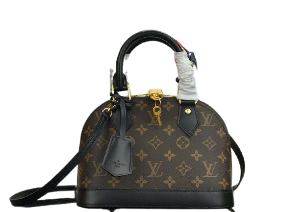 LOUIS VUITTON MONOGRAM CANVAS ALMA BB BLACK N41221