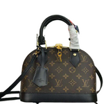 LOUIS VUITTON MONOGRAM CANVAS ALMA BB BLACK N41221