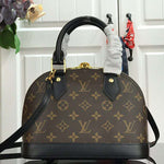 LOUIS VUITTON MONOGRAM CANVAS ALMA BB BLACK N41221