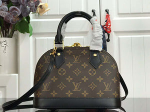 LOUIS VUITTON MONOGRAM CANVAS ALMA BB BLACK N41221