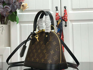 LOUIS VUITTON MONOGRAM CANVAS ALMA BB BLACK N41221