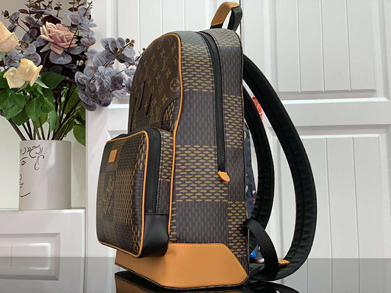 LOUIS VUITTON MONOGRAM CANVAS AND GIANT DAMIER CANVAS CAMPUS BACKPACK N40380