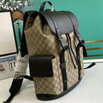 GUCCI GG SUPREME MONOGRAM SOFT BACKPACK BLACK 450958