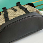 GUCCI GG SUPREME MONOGRAM SOFT BACKPACK BLACK 450958