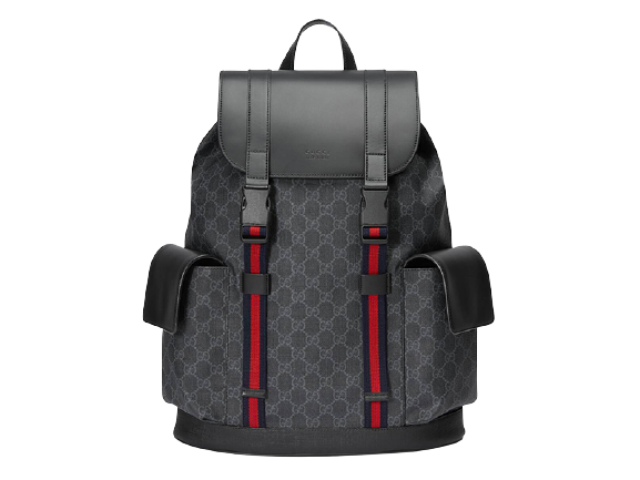 GUCCI GG BLACK BACKPACK 495564