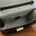 Fendi Kan I F Leather Bag Black