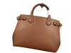 BURBERRY BANNER MEDIUM HOUSE CHECK DERBY TOTE BAG TAN