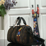 LOUIS VUITTON MONOGRAM CANVAS NANO KEEPALL ZOOOOM WITH FRIENDS