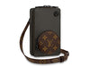 LOUIS VUITTON TAIGA LEATHER AND MONOGRAM CANVAS PHONE BOX M30581