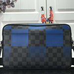 LOUIS VUITTON DAMIER GRAPHITE GIANT CANVAS ALPHA MESSENGER BLUE N40408