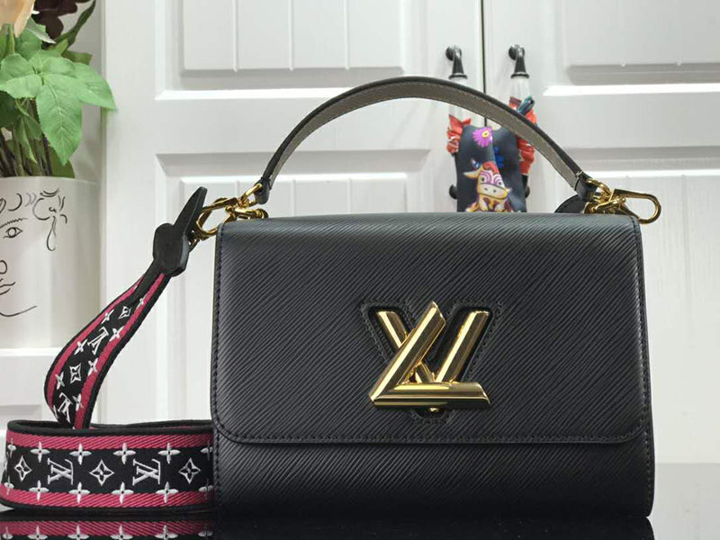 LOUIS VUITTON EPI LEATHER TWIST MM BLACK M57050