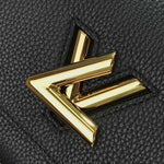 LOUIS VUITTON TAURILLON LEATHER TWIST ONE HANDLE PM BLACK M57093