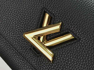 LOUIS VUITTON TAURILLON LEATHER TWIST ONE HANDLE PM BLACK M57093