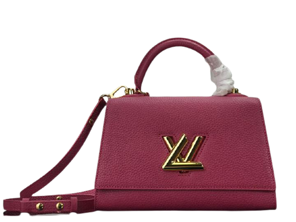 LOUIS VUITTON TAURILLON LEATHER TWIST ONE HANDLE PM HOT PINK M57093