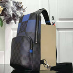 LOUIS VUITTON DAMIER GRAPHITE GIANT CANVAS AVENUE SLING BAG BLUE N40404