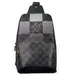 LOUIS VUITTON DAMIER GRAPHITE GIANT CANVAS AVENUE SLING BAG GREY N40403