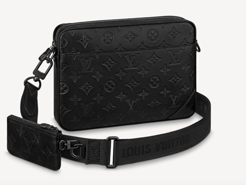 LOUIS VUITTON MONOGRAM SHADOW CALF LEATHER DUO MESSENGER M69827