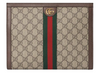 GUCCI OPHIDIA POUCH GG SUPREME CANVAS BROWN 625549