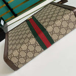 GUCCI OPHIDIA POUCH GG SUPREME CANVAS BROWN 625549