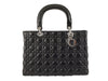 DIOR LARGE LAMBSKIN BAG BLACK