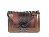 BOY CHANEL FLAP BAG BRONZE WITH SNAKE