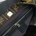 Fendi Ff Fabric Tote With Golden Hardware Ff06