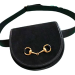 GUCCI HORSEBIT BELT BAG SUEDE BLACK