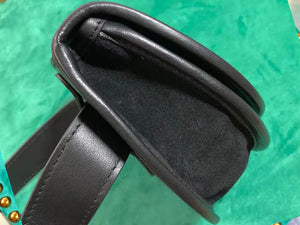 GUCCI HORSEBIT BELT BAG SUEDE BLACK