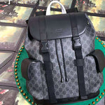 GUCCI GG SUPREME CANVAS SOFT BACKPACK BLACK 450958