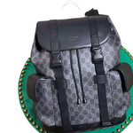 GUCCI GG SUPREME CANVAS SOFT BACKPACK BLACK 450958