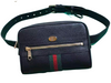 GUCCI OPHIDIA SMALL BELT BAG LEATHER BLACK