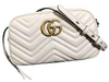 GUCCI GG MARMONT SMALL MATELASSÉ SHOULDER BAG WHITE 447632