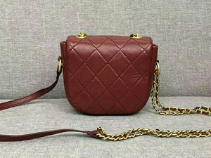 CHANEL MESSENGER BAG LAMBSKIN & GOLD-TONE METAL BURGUNDY