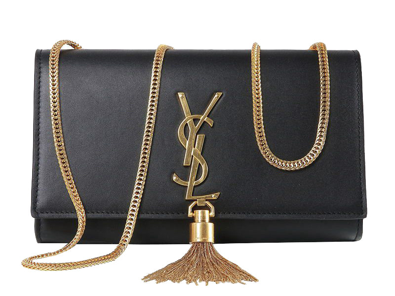 YVES SAINT LAURENT SMALL MONOGRAMME BAG IN ORIGINAL LEATHER BLACK