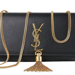 YVES SAINT LAURENT SMALL MONOGRAMME BAG IN ORIGINAL LEATHER BLACK