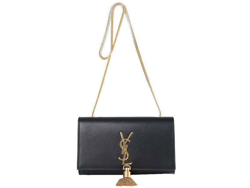 YVES SAINT LAURENT SMALL MONOGRAMME BAG IN ORIGINAL LEATHER BLACK